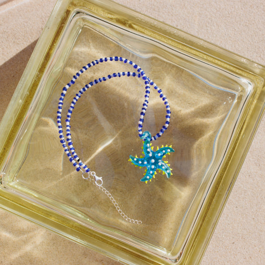 Seastar Necklace - Navy