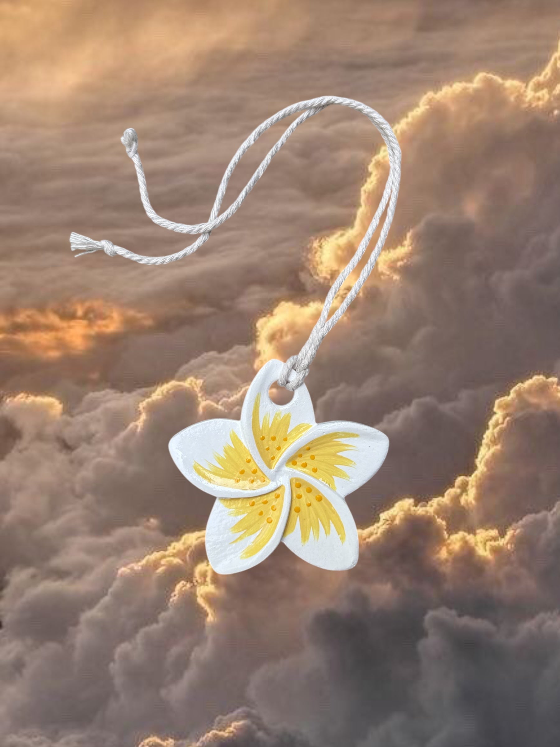 Frangipani Tile - Yellow