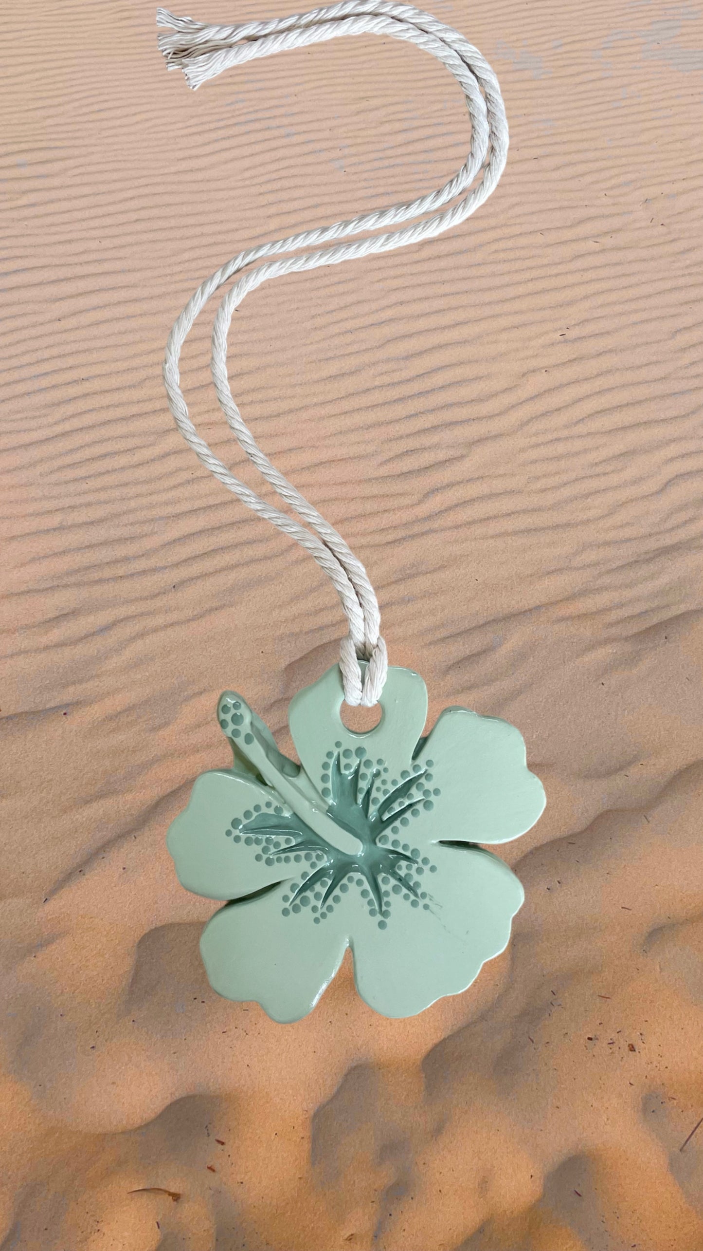 Hibiscus Tile - Sage Green