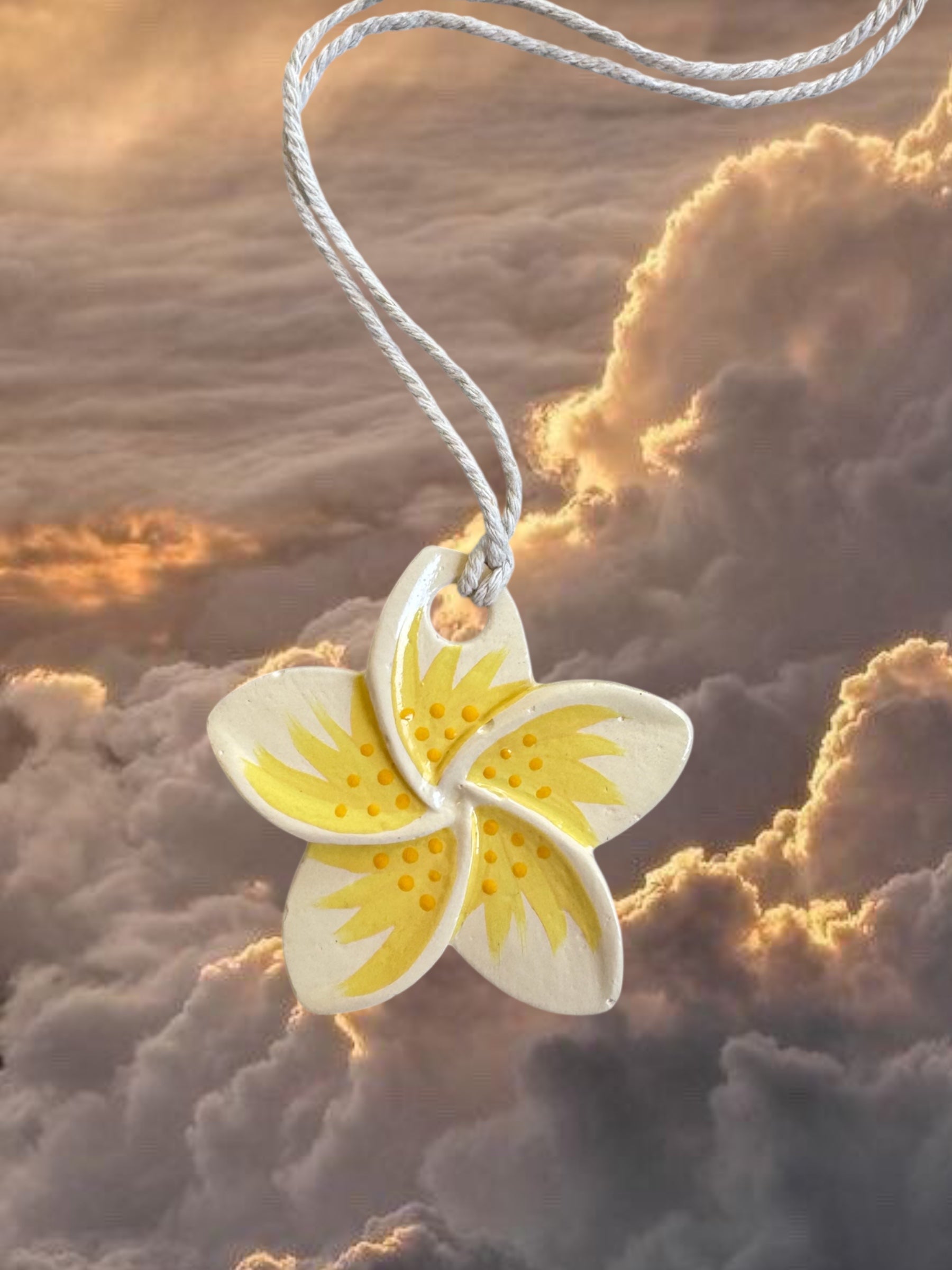 Frangipani Tile - Yellow