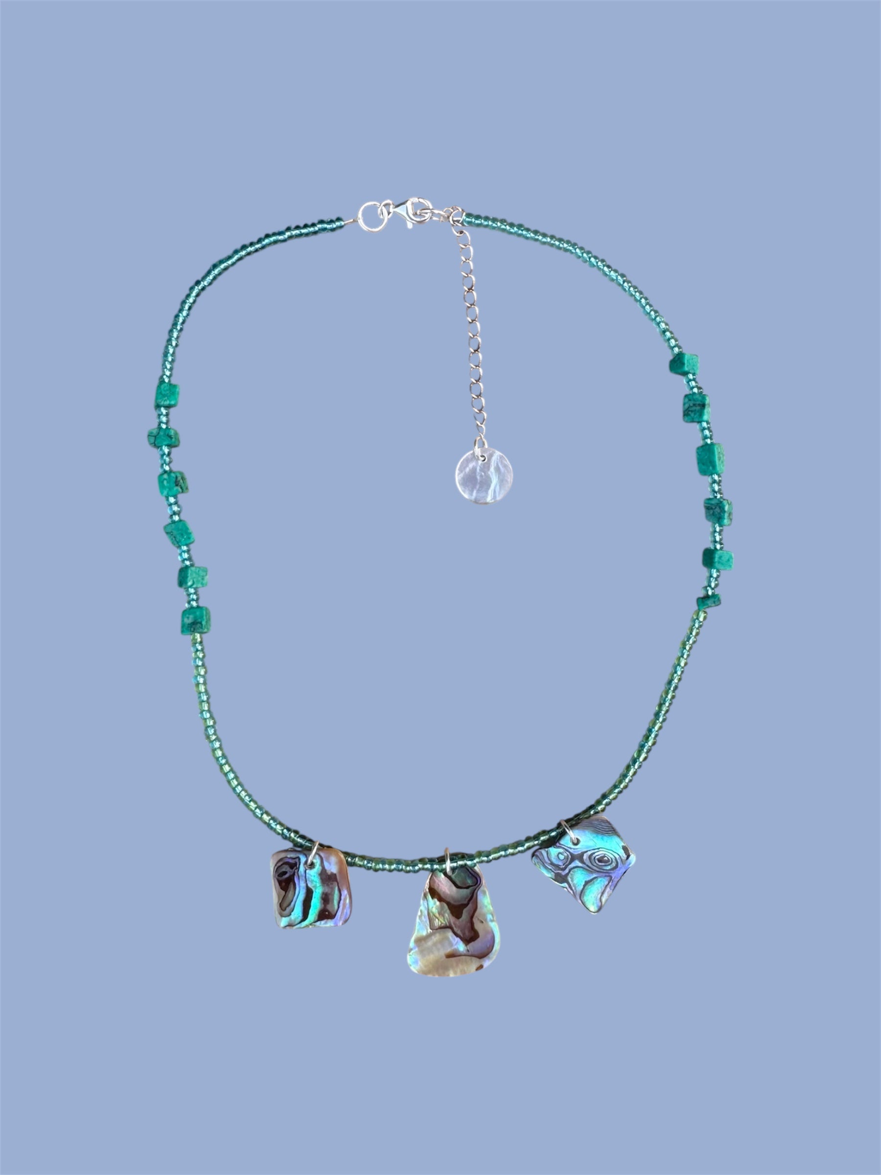 Turquoise Pāua Necklace